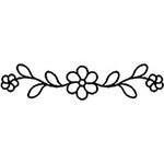 Quilting Creations 2½" x 11" Flower Border quilting stencil - hand and machine quilting template