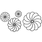 Quilting Creations 2" 4" 6" & 8" Blocks quilting stencil - hand and machine quilting template