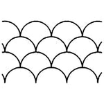 Quilting Creations Stencil 2" Clamshell