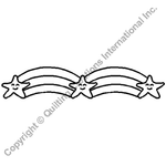 Quilting Creations 2" Star Border | Quilting Stencils quilting stencil - hand and machine quilting template