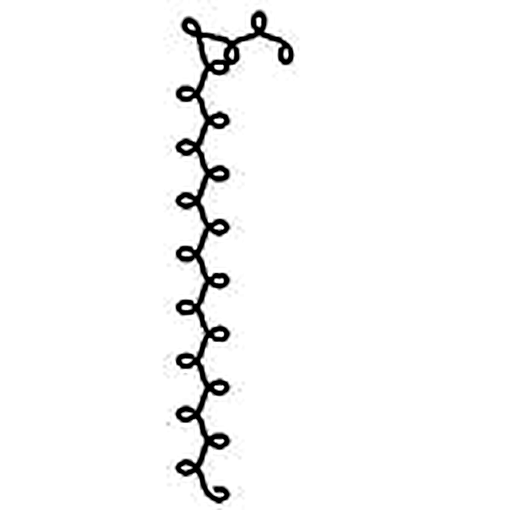 Quilting Creations 2" Twist & Turn quilting stencil - hand and machine quilting template