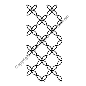 Quilting Creations 2" Weave quilting stencil - hand and machine quilting template