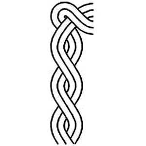 Quilting Creations 3" Cable Border quilting stencil - hand and machine quilting template