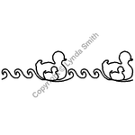 Quilting Creations 3" Duckies | Quilting Stencils quilting stencil - hand and machine quilting template