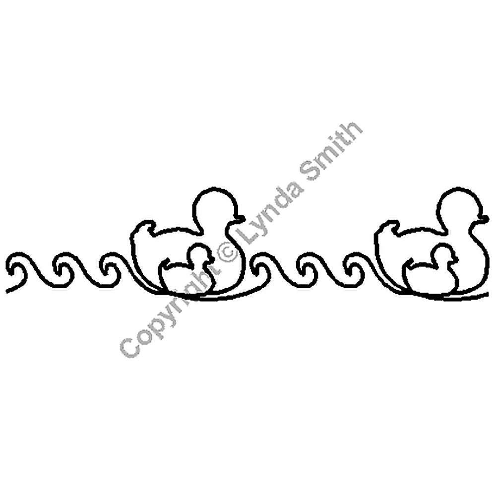 Quilting Creations 3" Duckies | Quilting Stencils quilting stencil - hand and machine quilting template