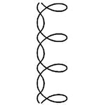 Quilting Creations 3" Loop Border quilting stencil - hand and machine quilting template