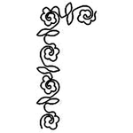 Quilting Creations 3" Rose Border quilting stencil - hand and machine quilting template