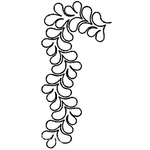 Quilting Creations 4½" Lei Border quilting stencil - hand and machine quilting template