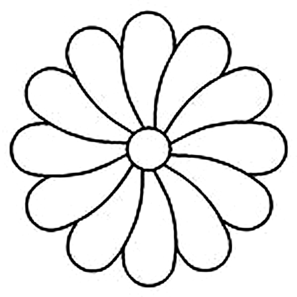 Quilting Creations 4½" Small Flower quilting stencil - hand and machine quilting template