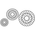 Quilting Creations 4" 6" & 8" Blocks quilting stencil - hand and machine quilting template