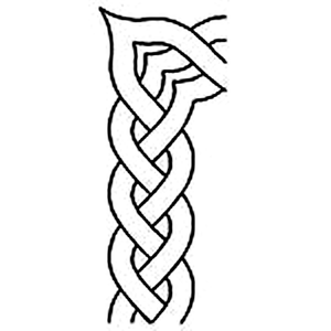 Quilting Creations 4" Border quilting stencil - hand and machine quilting template