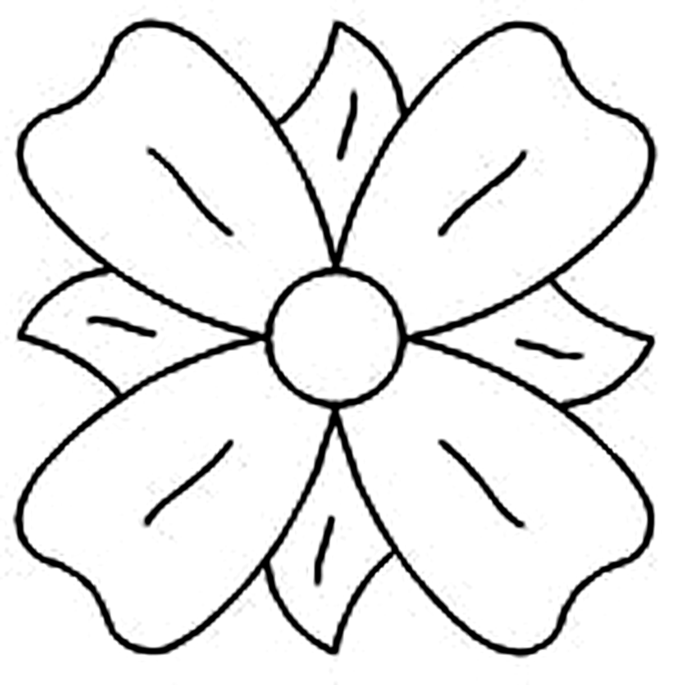 Quilting Creations 4" Flower quilting stencil - hand and machine quilting template
