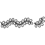Quilting Creations 4" Open Feather Border quilting stencil - hand and machine quilting template