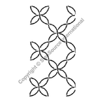 Quilting Creations 4" Weave quilting stencil - hand and machine quilting template