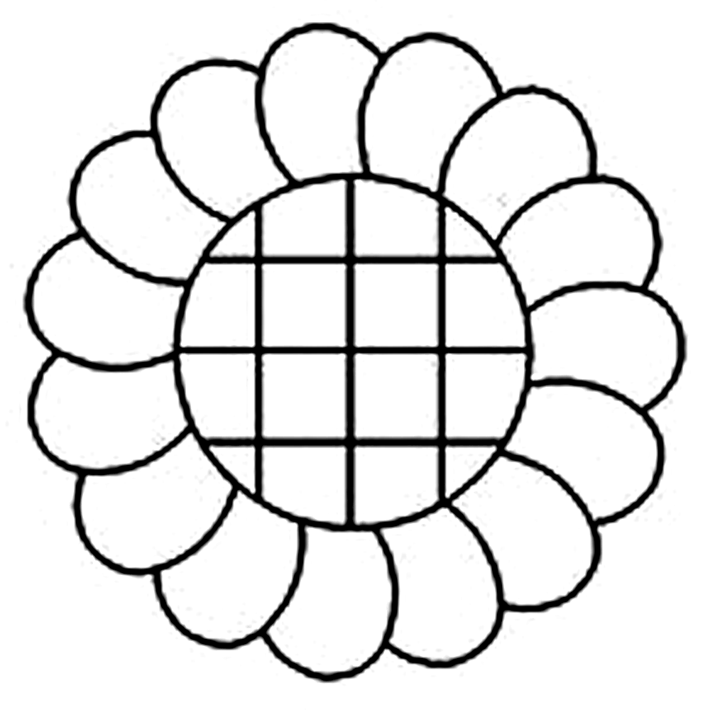 Quilting Creations 5½" Feather Circle 2 quilting stencil - hand and machine quilting template
