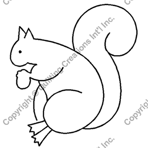 Quilting Creations 5½" x 6" Squirrel | Quilting Stencils quilting stencil - hand and machine quilting template