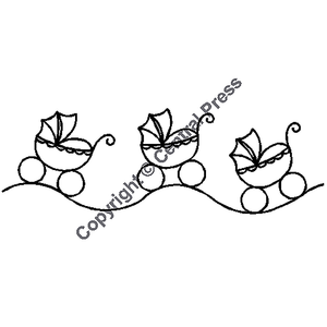 Quilting Creations 5" Baby Carriage | Quilting Stencils quilting stencil - hand and machine quilting template