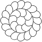 Quilting Creations Stencil 5" Feather Circle
