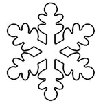 Quilting Creations Stencil 5 x 5½" Snowflake