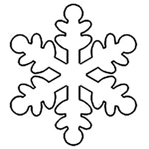 Quilting Creations 5 x 5½" Snowflake quilting stencil - hand and machine quilting template