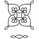Quilting Creations Stencil 6" Double Wedding Ring