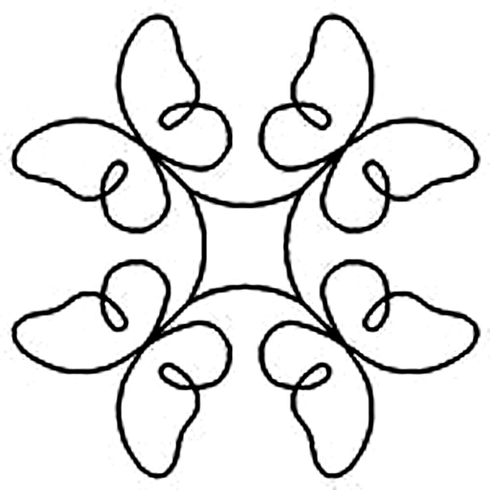 Quilting Creations 7" Promise quilting stencil - hand and machine quilting template