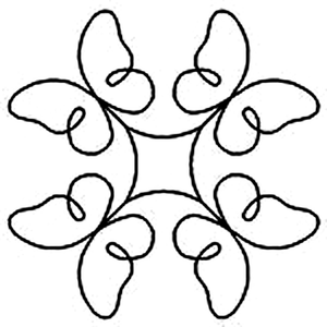 Quilting Creations 7" Promise quilting stencil - hand and machine quilting template
