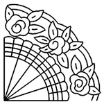 Quilting Creations Stencil 8½" Grandmother's Fan