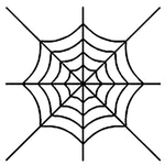 Quilting Creations Stencil 8" Spider Web