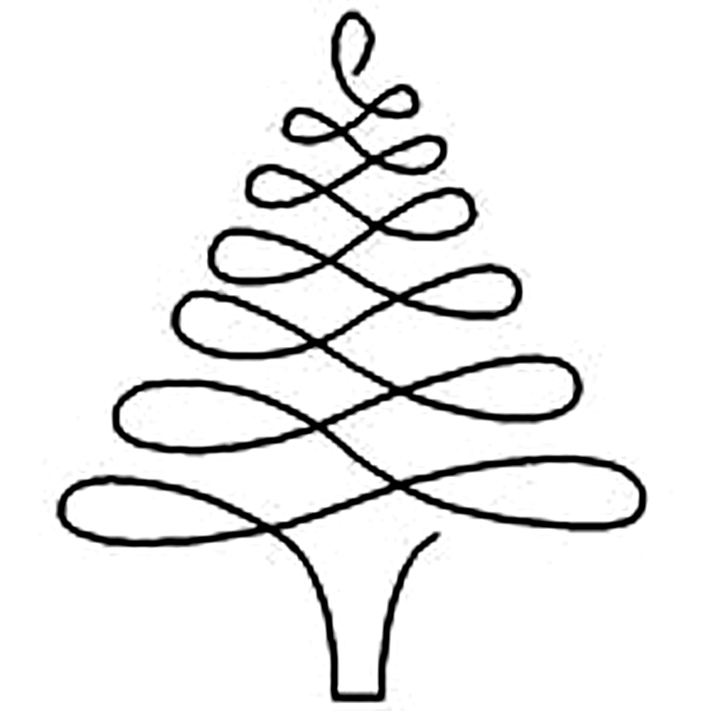Quilting Creations Stencil 8¼" Christmas Tree