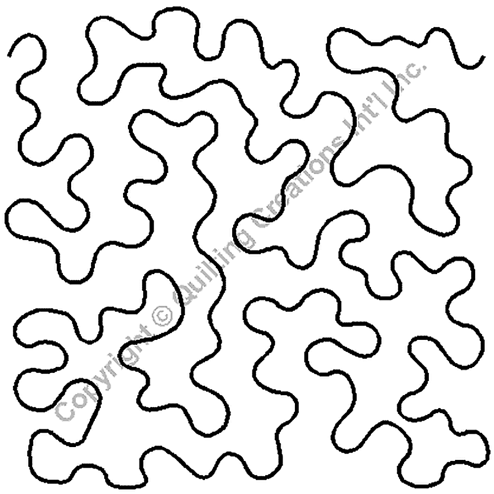 Quilting Creations Stipple Background quilting stencil - hand and machine quilting template