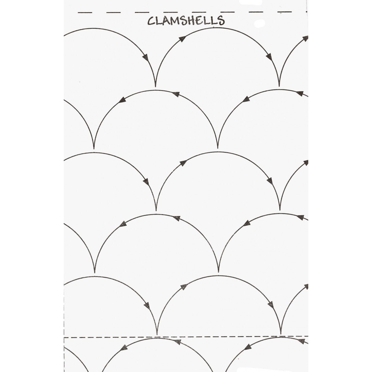 9½" Clamshells 26' Roll #304 - craft pattern by Quilting Made Easy