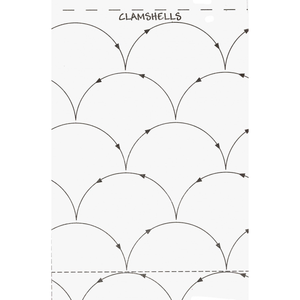 9½" Clamshells 26' Roll #304 - craft pattern by Quilting Made Easy