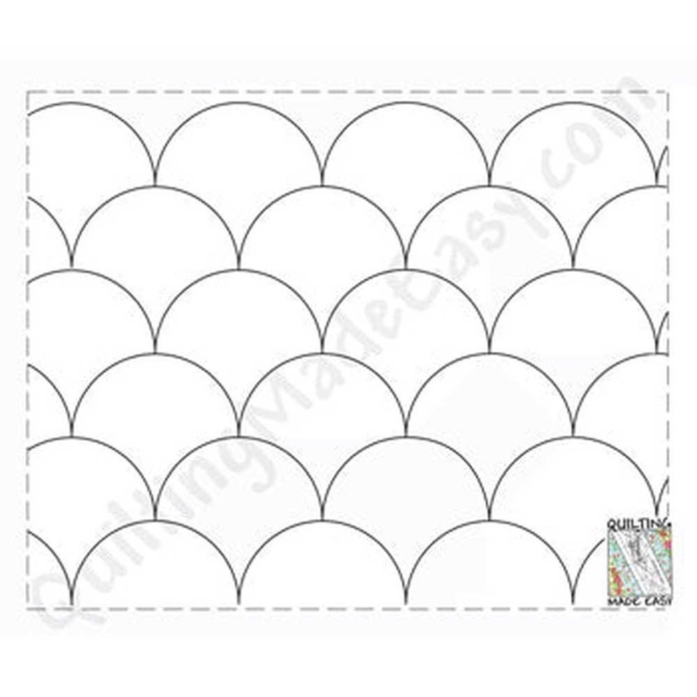 Quilting Made Easy 9½" Large Clamshells  26' Roll