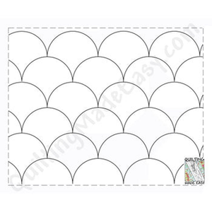 Quilting Made Easy 9½" Large Clamshells  26' Roll