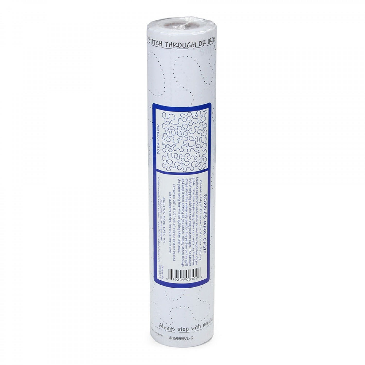 9½" Small Stipples 26' Roll #302 - craft pattern by Quilting Made Easy