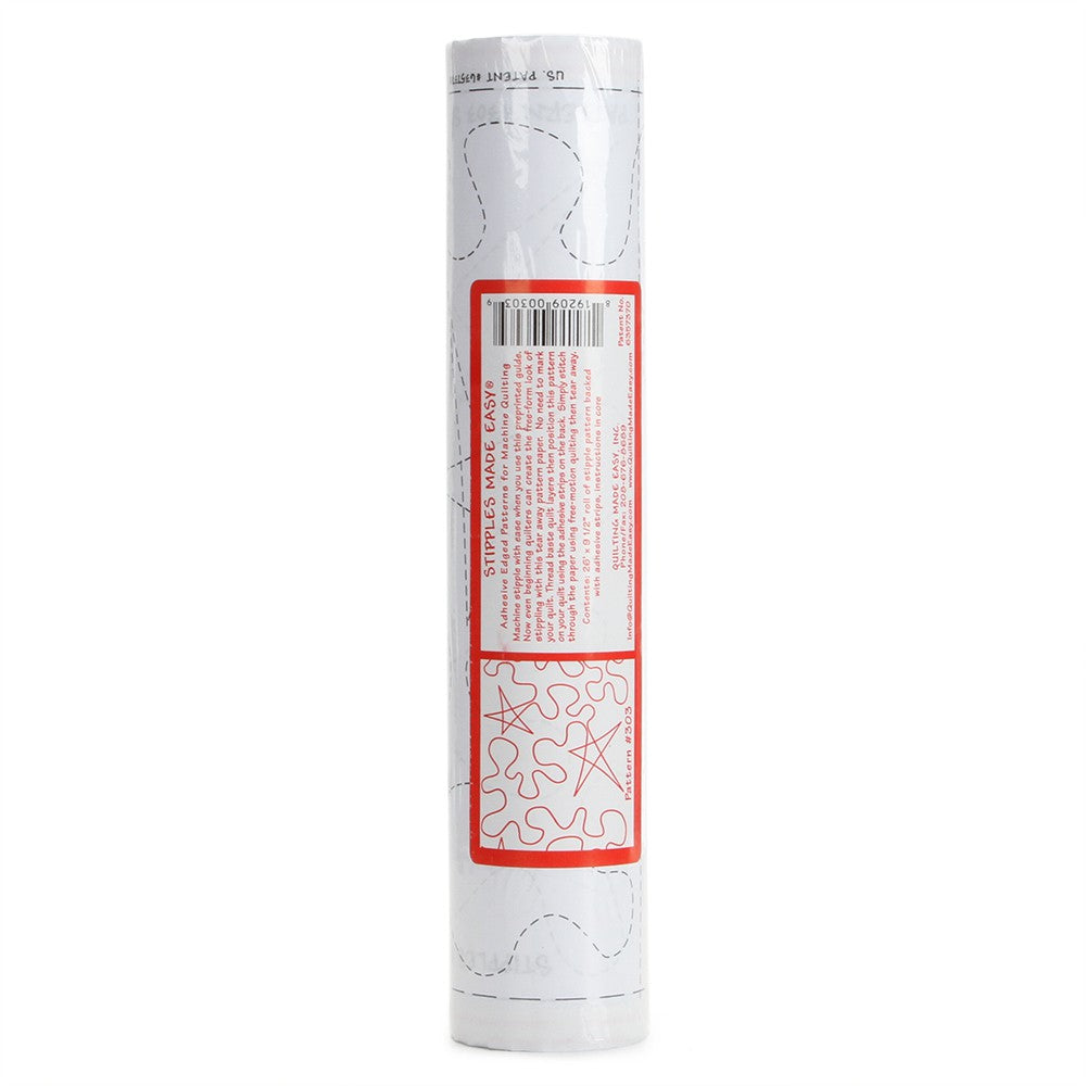 9½" Stipples & Stars 26' Roll #303 - craft pattern by Quilting Made Easy