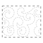 9½" Waves 26' Roll #309 - craft pattern by Quilting Made Easy