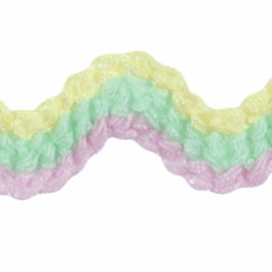 Groves & Banks Ric Rac Trim Multi-Pastel 10mm x 1m