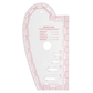 Hemline quilting ruler - acrylic patchwork template - detail view