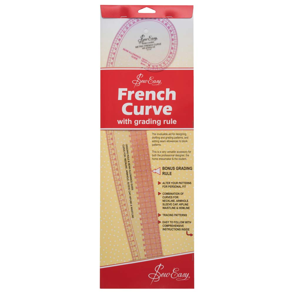 Sew Easy French Curve with Grading Rule - alternate angle