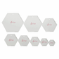 Sew Easy Mini Hexagons Template Set - quilting ruler and template - alternate angle