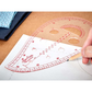 Sew Easy Sleeve Curve Ruler - Metric - quilting template set for patchwork blocks - detail view