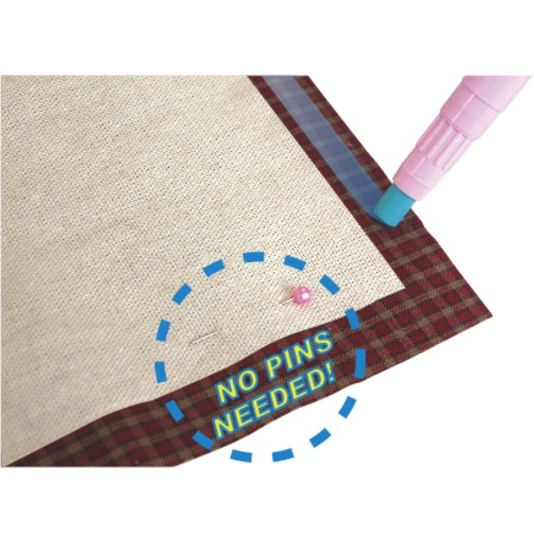 Sewline Temporary Glue Pen Blue - fabric adhesive and bonding agent - alternate angle