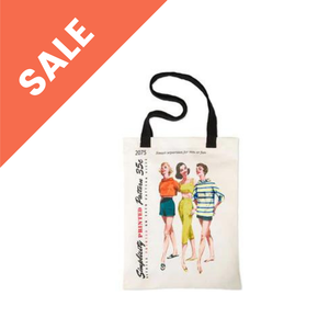 Vintage Pattern Tote Bag - sewing pattern by Simplicity