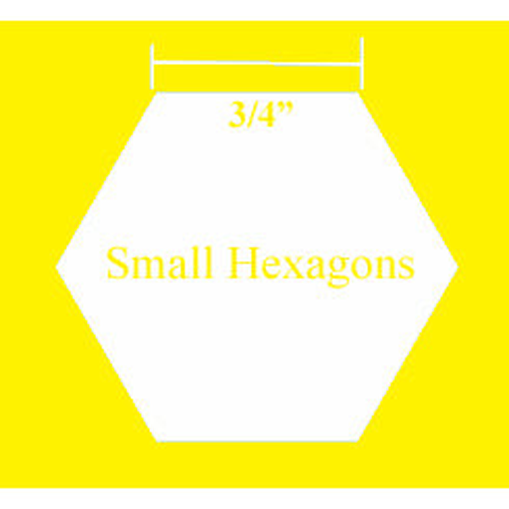 Small Hexagon Paper Pieces  ¾"