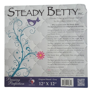 Steady Betty Inc Steady Betty Pressing & Design Board Lt Grey 12"x12" - sewing and crafts storage bag