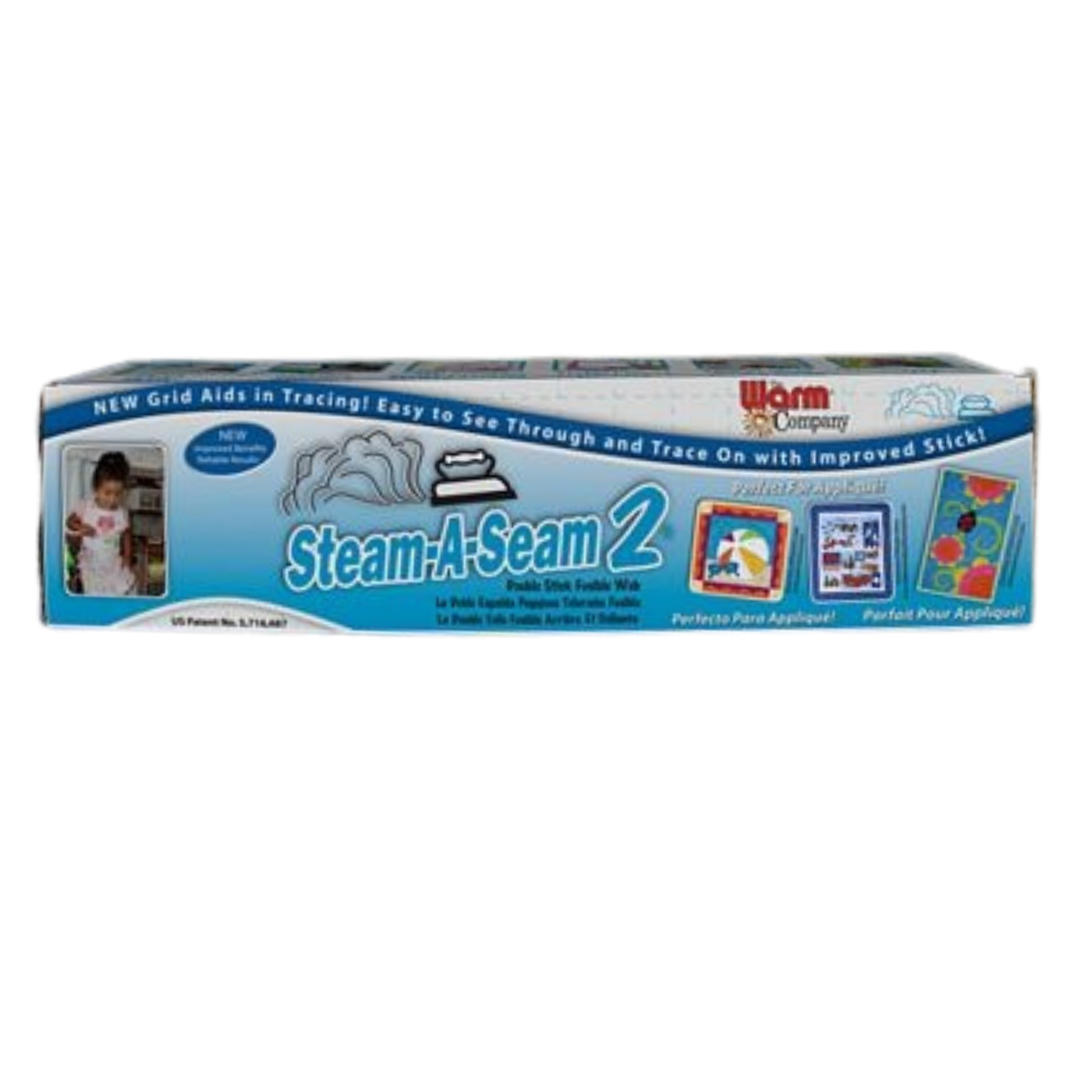 Warm Company Steam-A-Seam 2 12" & 18" Wide - double-sided fusible web for applique - detail view