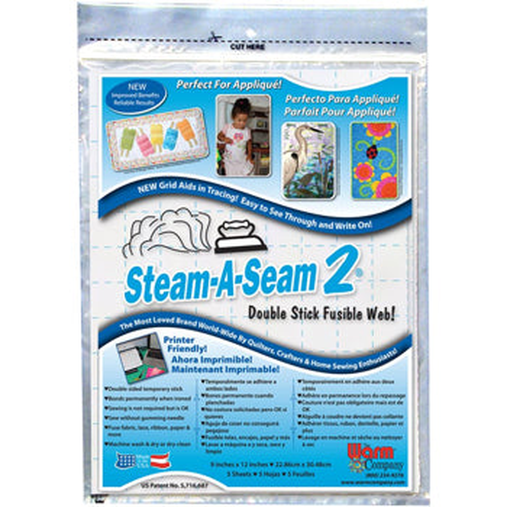 Warm Company Steam-A-Seam 2 - double-sided fusible web for applique