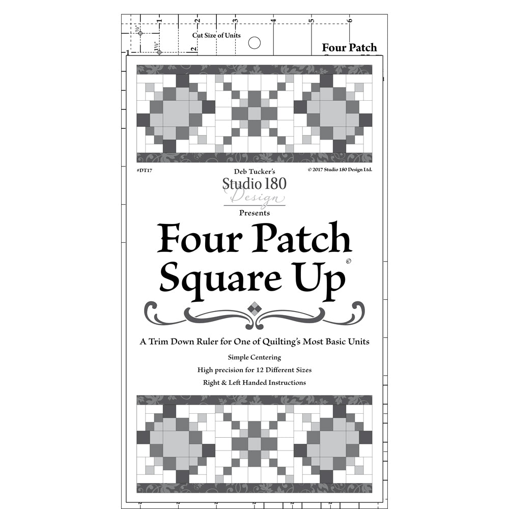 Studio 180 Design Studio 180 Four Patch Square Up - quilting ruler and template